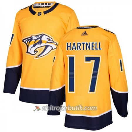 Män Ishockey Nashville Predators Tröja Scott Hartnell 17 Adidas 2017-2018 Guld Authentic